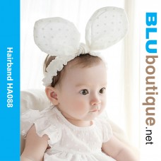 Baby Butterfly Hair Band White