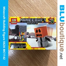 Minecraft Figure Building 662A Pumpkin Man Eraser Toy