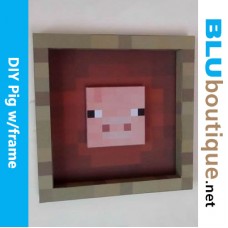 Minecraft Pig in frame DIY Papercraft