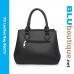 Black Top Handle PU leather Bag