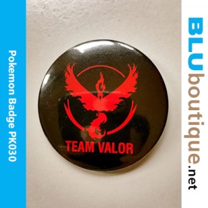 Pokemon Team Valor 58mm Badge